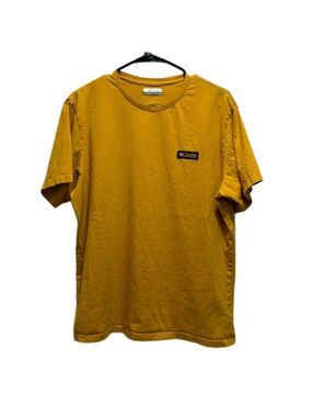 Columbia Mustard Yellow Graphic Tee Size Large